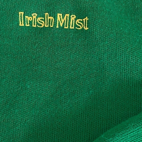PINE STATE Vintage V-Neck Green Embroidered Irish Mist Sweater Size XL - Picture 7 of 8